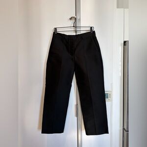 Arket Wmns Elegant Black Trouser Dress Pants